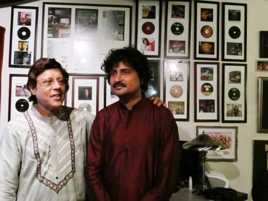 With Pdt. Anindo Chatterjee at Eclectica Studios